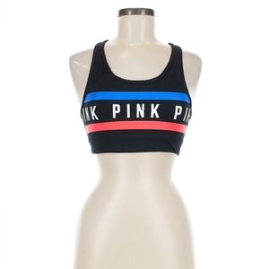 PINK Victoria’s Secret Logo Band Sports Bra Size M